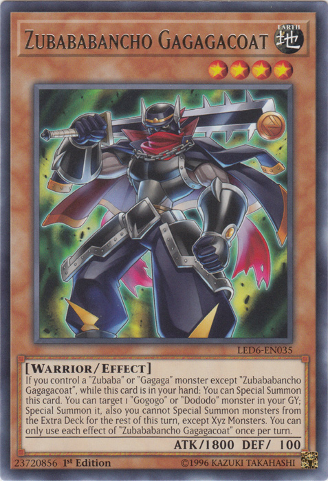 Zubababancho Gagagacoat [LED6-EN035] Rare | Exor Games Summserside