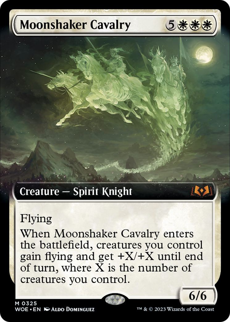 Moonshaker Cavalry (Extended Art) [Wilds of Eldraine] | Exor Games Summserside