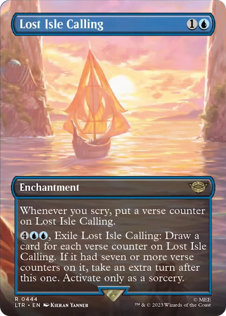 Lost Isle Calling (Borderless Alternate Art) [The Lord of the Rings: Tales of Middle-Earth] | Exor Games Summserside