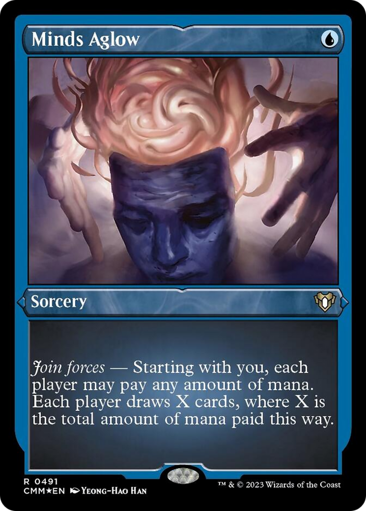 Minds Aglow (Foil Etched) [Commander Masters] | Exor Games Summserside