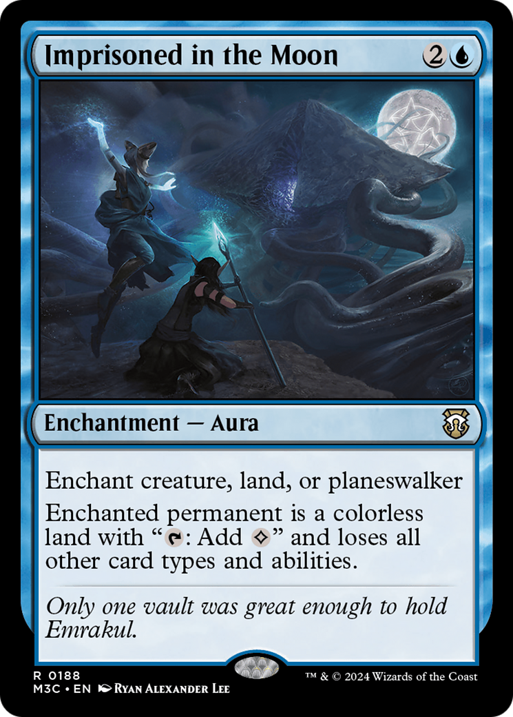 Imprisoned in the Moon (Ripple Foil) [Modern Horizons 3 Commander] | Exor Games Summserside