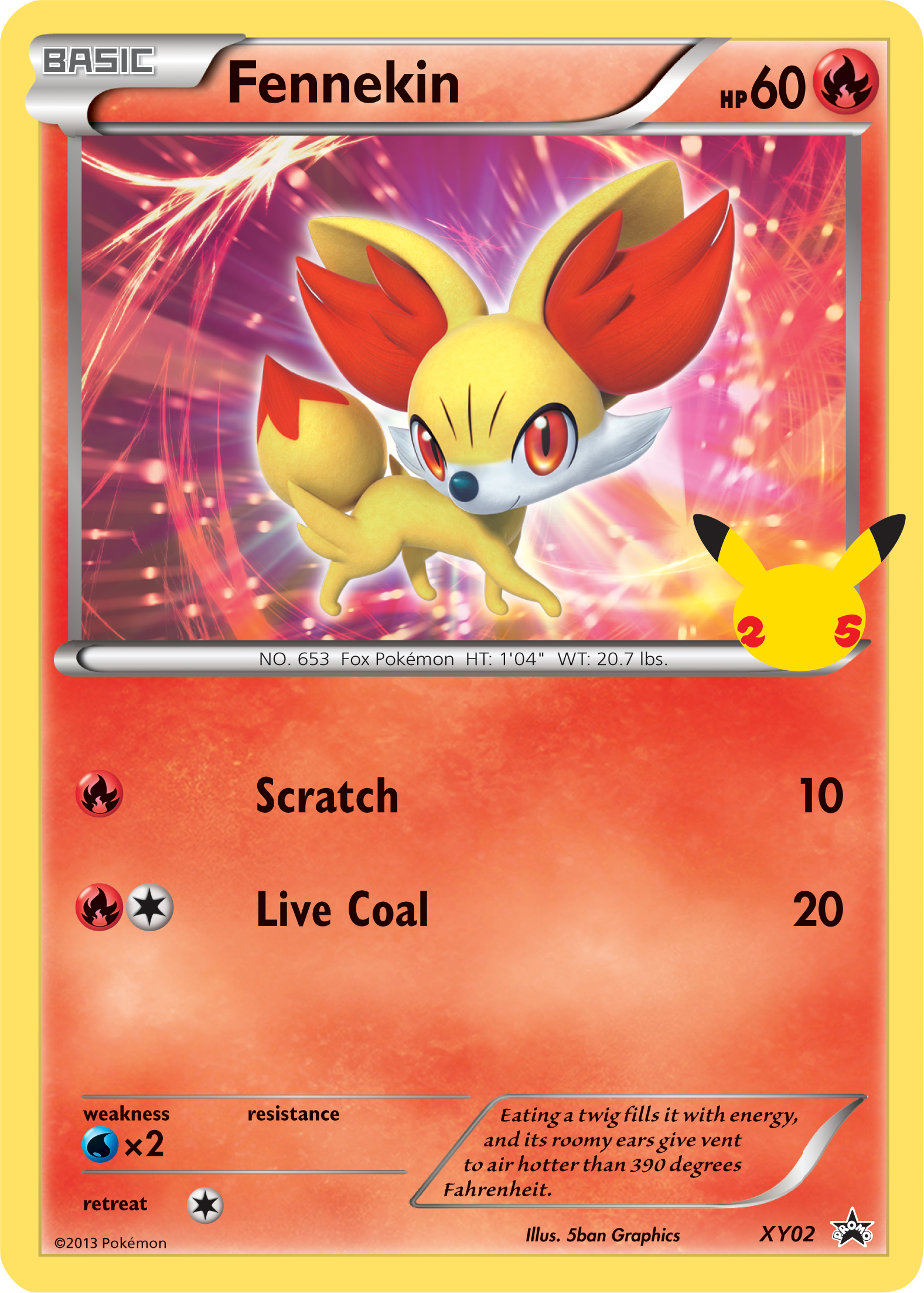 Fennekin (XY02) (Jumbo Card) [First Partner Pack] | Exor Games Summserside