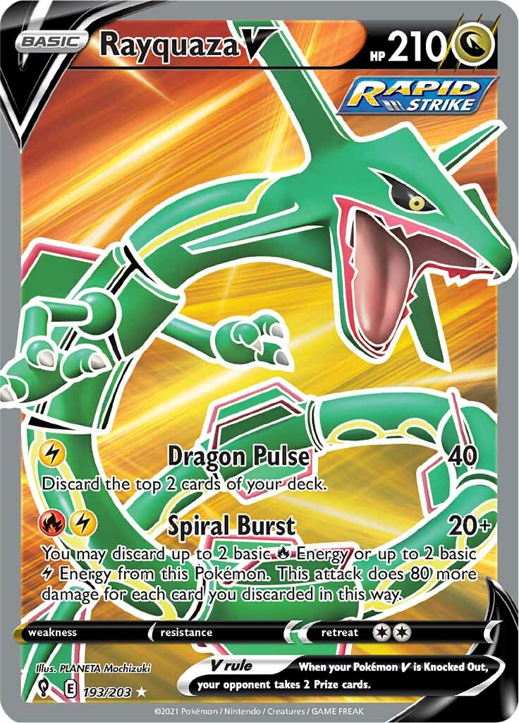 Rayquaza V (193/203) [Sword & Shield: Evolving Skies] | Exor Games Summserside