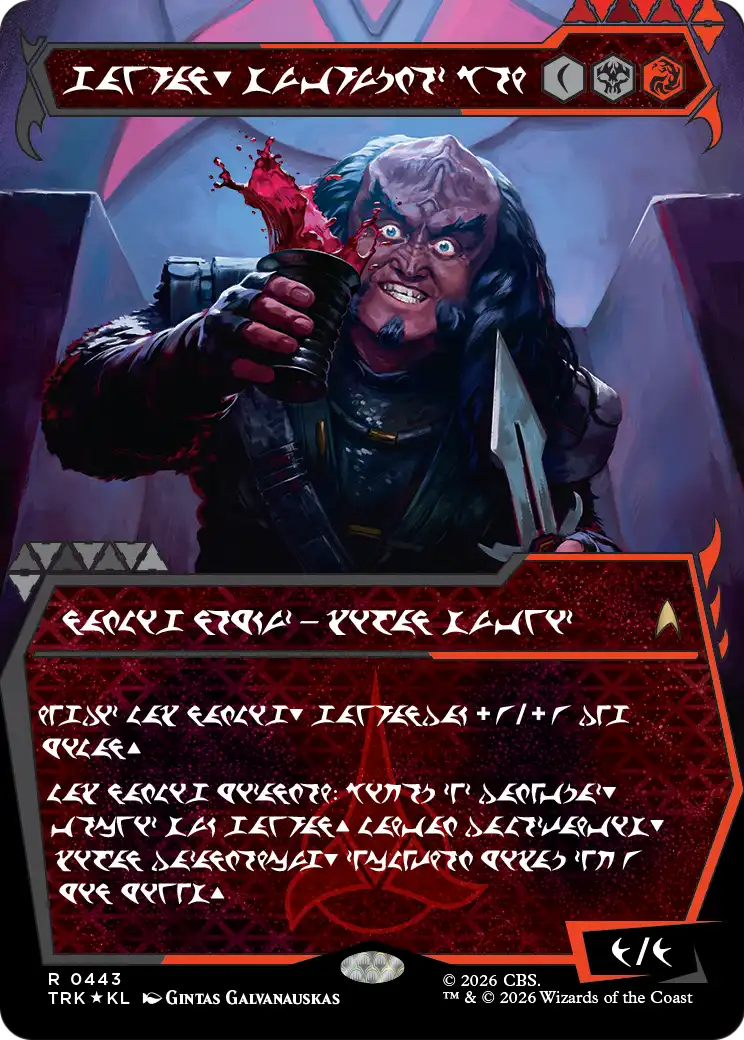 Gowron, Eager for Battle (Showcase) (Klingon) [Star Trek] | Exor Games Summserside