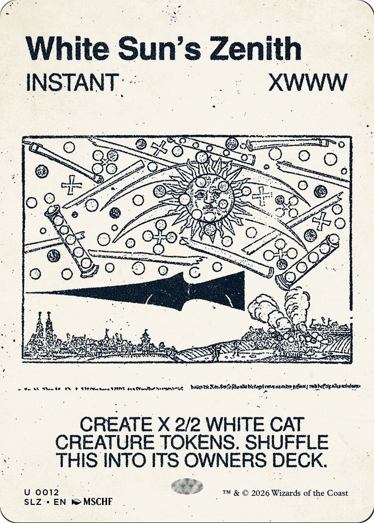White Sun's Zenith (0012) [Secret Lair x MSCHF: The Zeta Set] | Exor Games Summserside