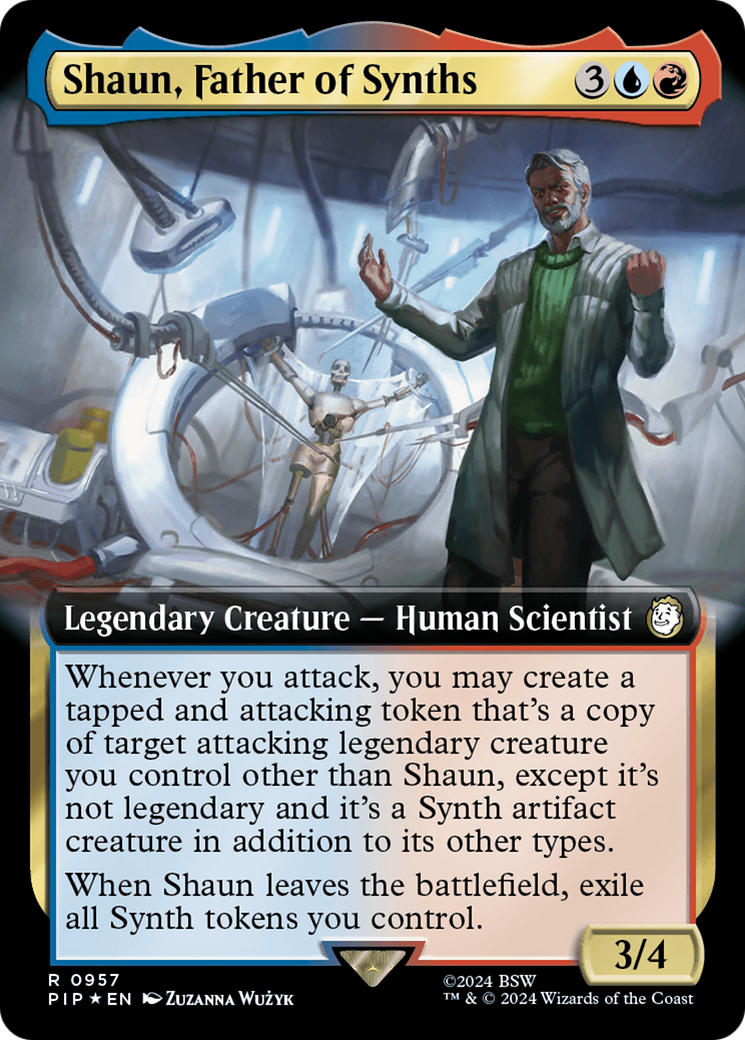 Shaun, Father of Synths (Extended Art) (Surge Foil) [Fallout] | Exor Games Summserside