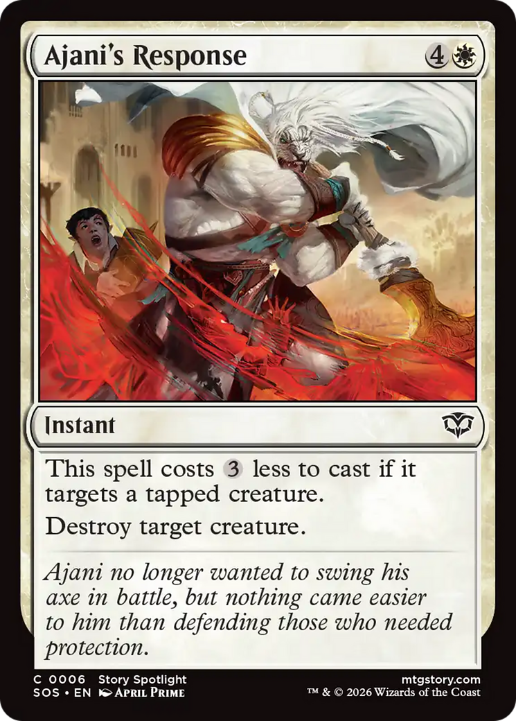 Ajani's Response [Secrets of Strixhaven] | Exor Games Summserside