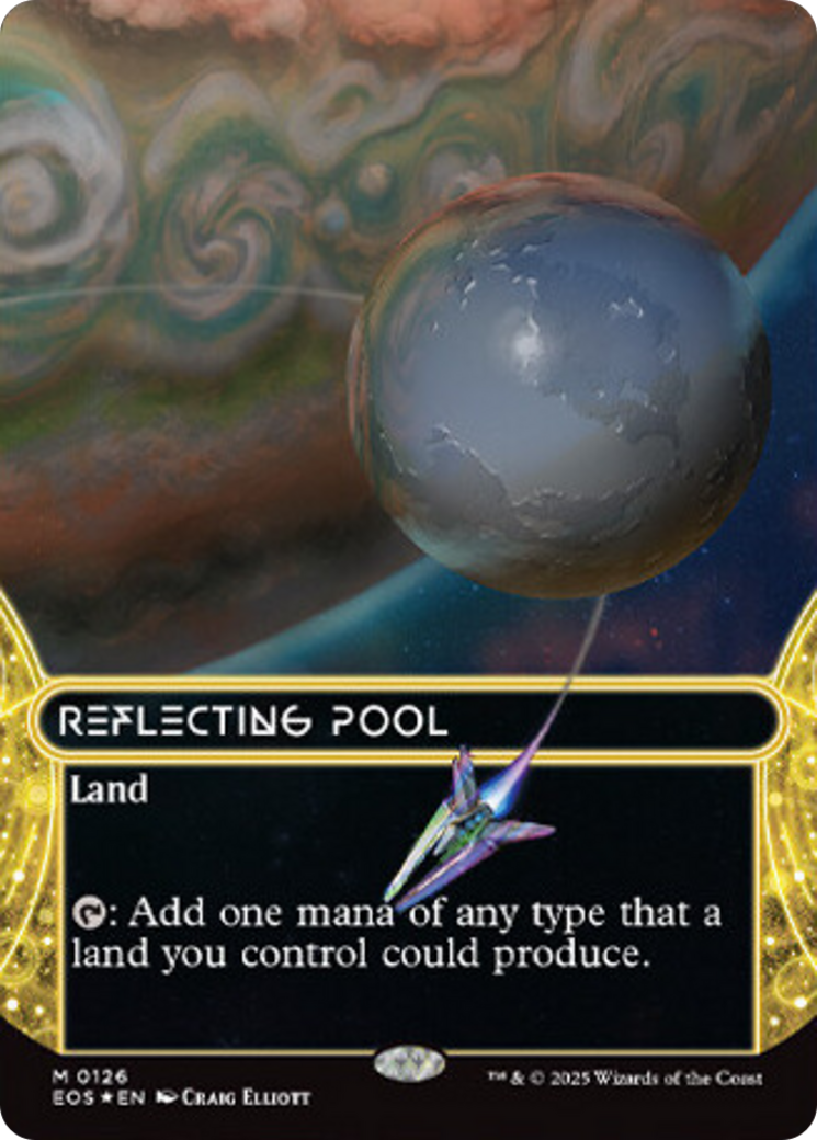 Reflecting Pool (0126) (Borderless) (Galaxy Foil) [Edge of Eternities: Stellar Sights] | Exor Games Summserside