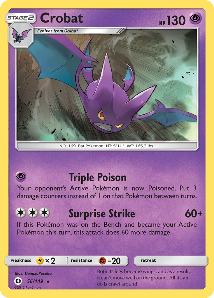 Crobat (56/149) [Sun & Moon: Base Set] | Exor Games Summserside