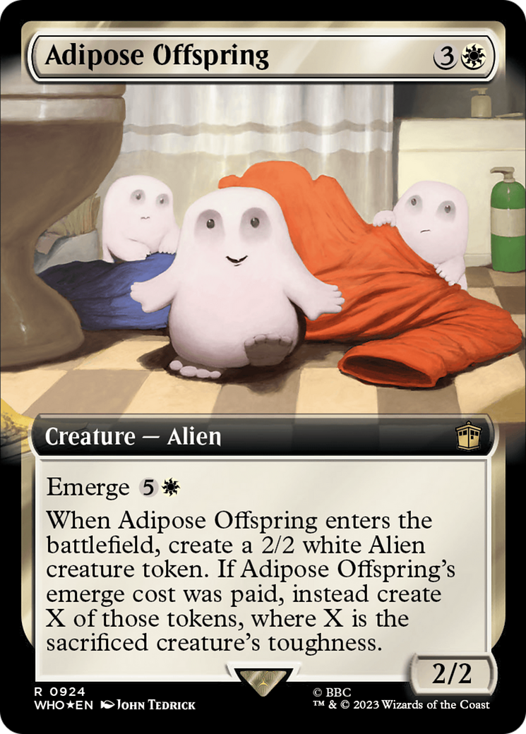 Adipose Offspring (Extended Art) (Surge Foil) [Doctor Who] | Exor Games Summserside