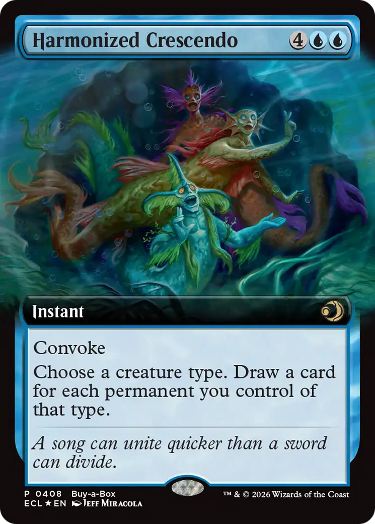 Harmonized Crescendo (Extended Art) (Buy-A-Box) [Lorwyn Eclipsed] | Exor Games Summserside