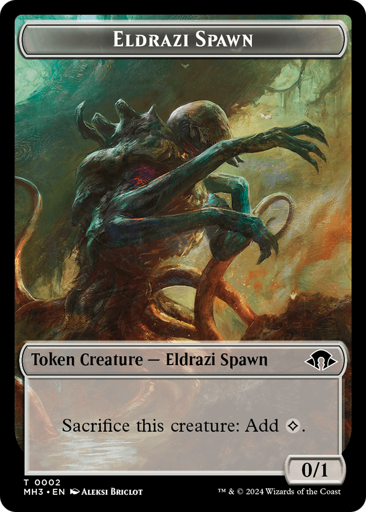 Eldrazi Spawn // Spirit (0028) Double-Sided Token [Modern Horizons 3 Tokens] | Exor Games Summserside