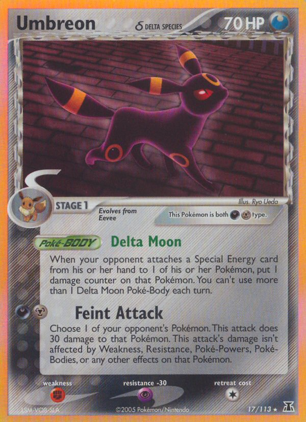 Umbreon (17/113) (Delta Species) [EX: Delta Species] | Exor Games Summserside