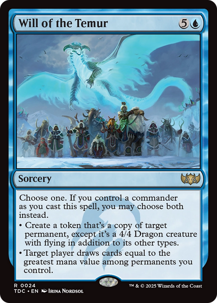 Will of the Temur [Tarkir: Dragonstorm Commander] | Exor Games Summserside