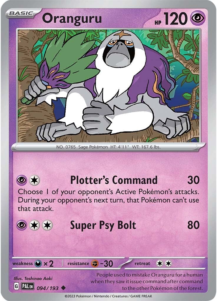 Oranguru (094/193) [Scarlet & Violet: Paldea Evolved] | Exor Games Summserside