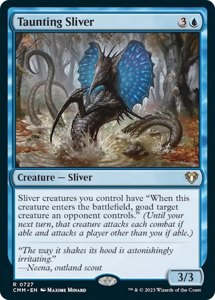 Taunting Sliver [Commander Masters] | Exor Games Summserside