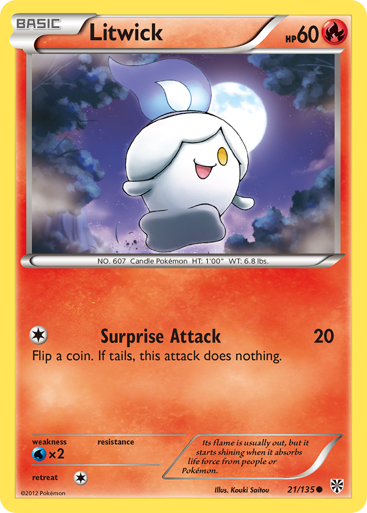 Litwick (21/135) [Black & White: Plasma Storm] | Exor Games Summserside