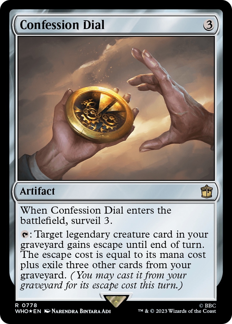 Confession Dial (Surge Foil) [Doctor Who] | Exor Games Summserside