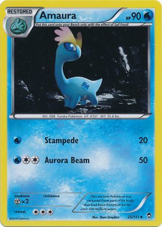 Amaura (25/111) (Cosmos Holo) [XY: Furious Fists] | Exor Games Summserside