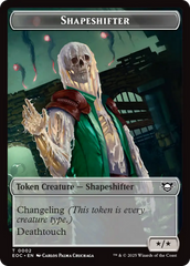 Shapeshifter // Golem (0013) Double-Sided Token [Edge of Eternities Commander Tokens] | Exor Games Summserside