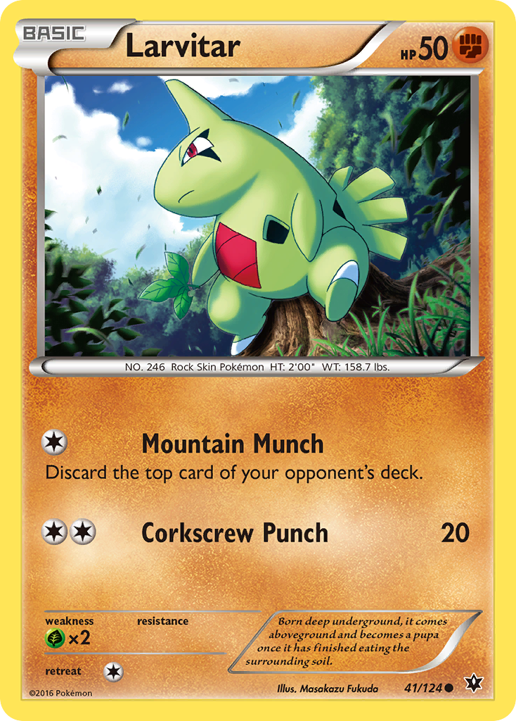 Larvitar (41/124) [XY: Fates Collide] | Exor Games Summserside