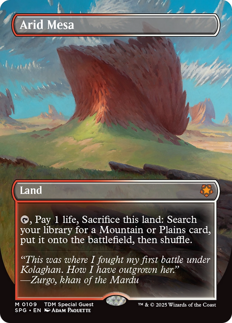 Arid Mesa (Borderless) [Tarkir: Dragonstorm Special Guests] | Exor Games Summserside