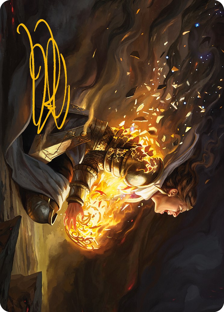 Vanish into Eternity Art Card (Gold-Stamped Signature) [Phyrexia: All Will Be One Art Series] | Exor Games Summserside