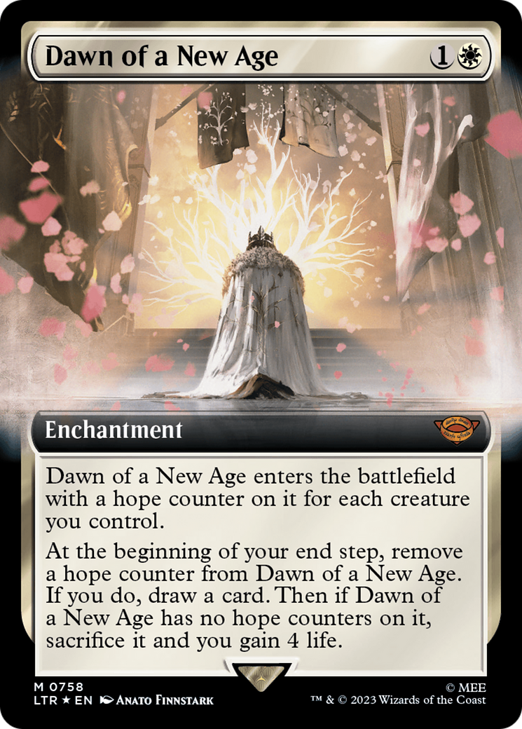 Dawn of a New Age (Extended Art) (Surge Foil) [The Lord of the Rings: Tales of Middle-Earth] | Exor Games Summserside