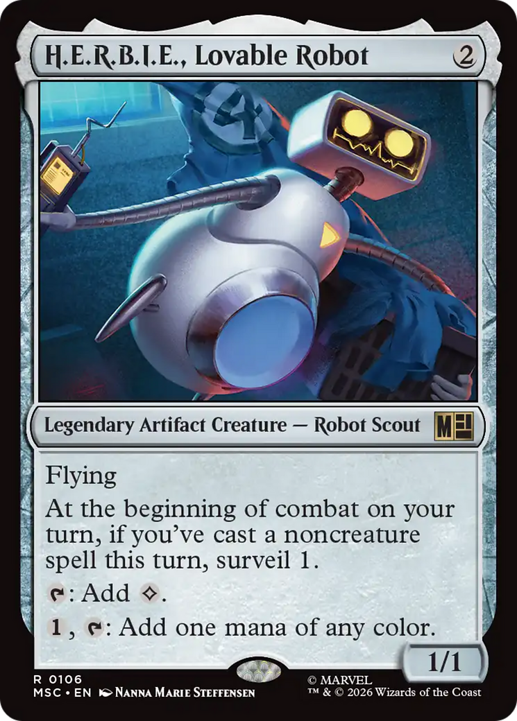 H.E.R.B.I.E., Lovable Robot (Surge Foil) [Marvel Super Heroes Commander] | Exor Games Summserside