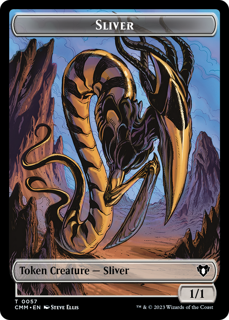 Sliver Army // Sliver Double-Sided Token [Commander Masters Tokens] | Exor Games Summserside