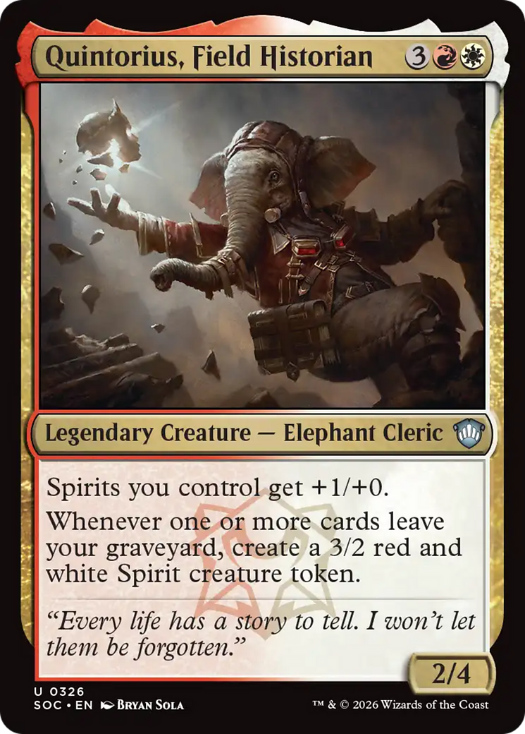 Quintorius, Field Historian [Secrets of Strixhaven Commander] | Exor Games Summserside