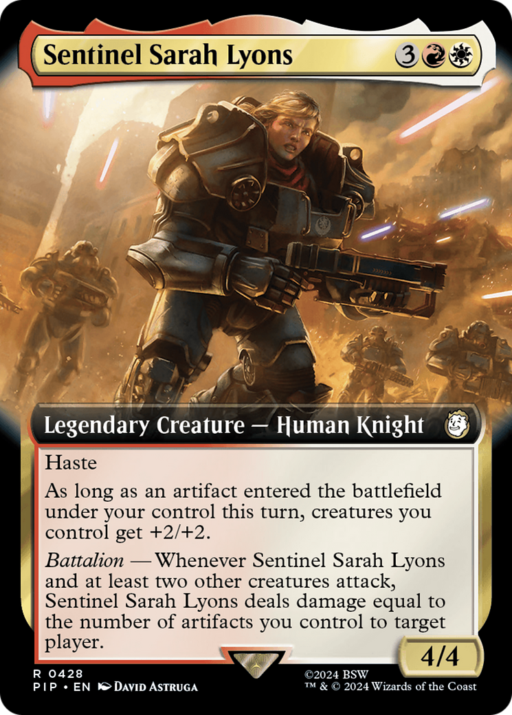 Sentinel Sarah Lyons (Extended Art) [Fallout] | Exor Games Summserside