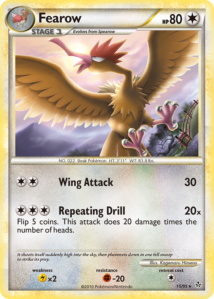 Fearow (15/95) [HeartGold & SoulSilver: Unleashed] | Exor Games Summserside