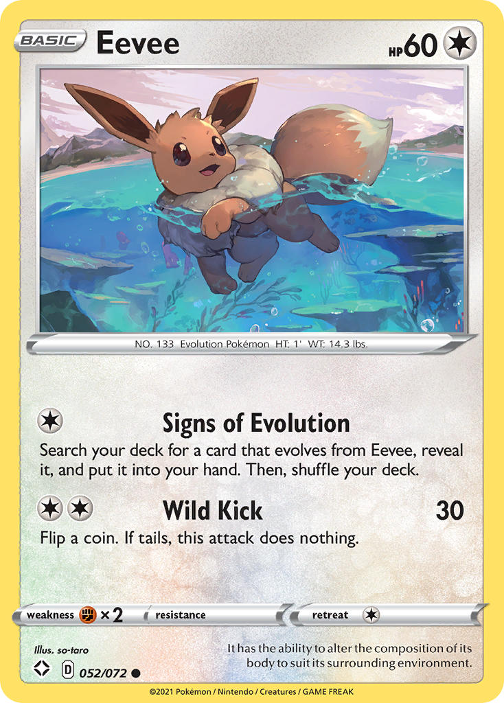 Eevee (052/072) [Sword & Shield: Shining Fates] | Exor Games Summserside