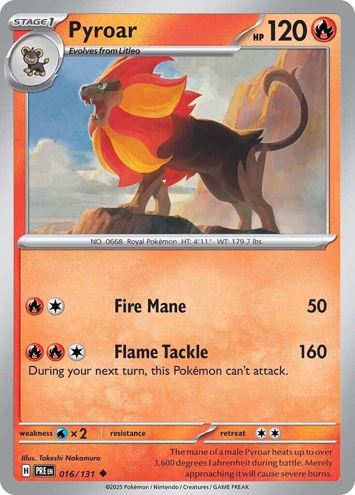 Pyroar (016/131) [Scarlet & Violet: Prismatic Evolutions] | Exor Games Summserside