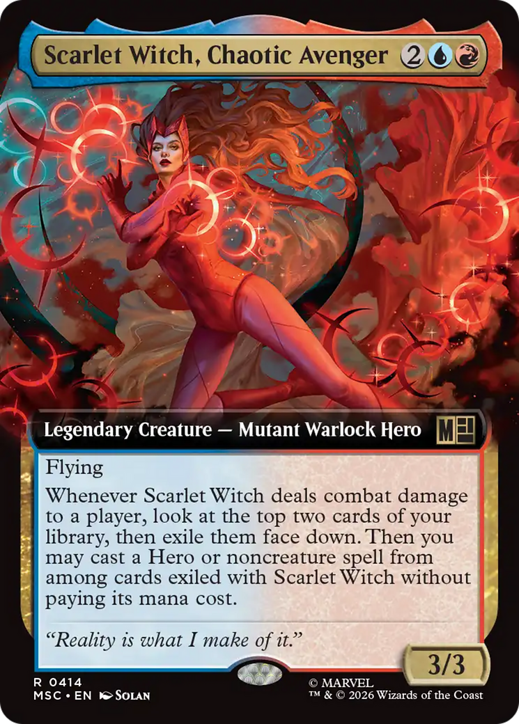 Scarlet Witch, Chaotic Avenger (Extended Art) [Marvel Super Heroes Commander] | Exor Games Summserside