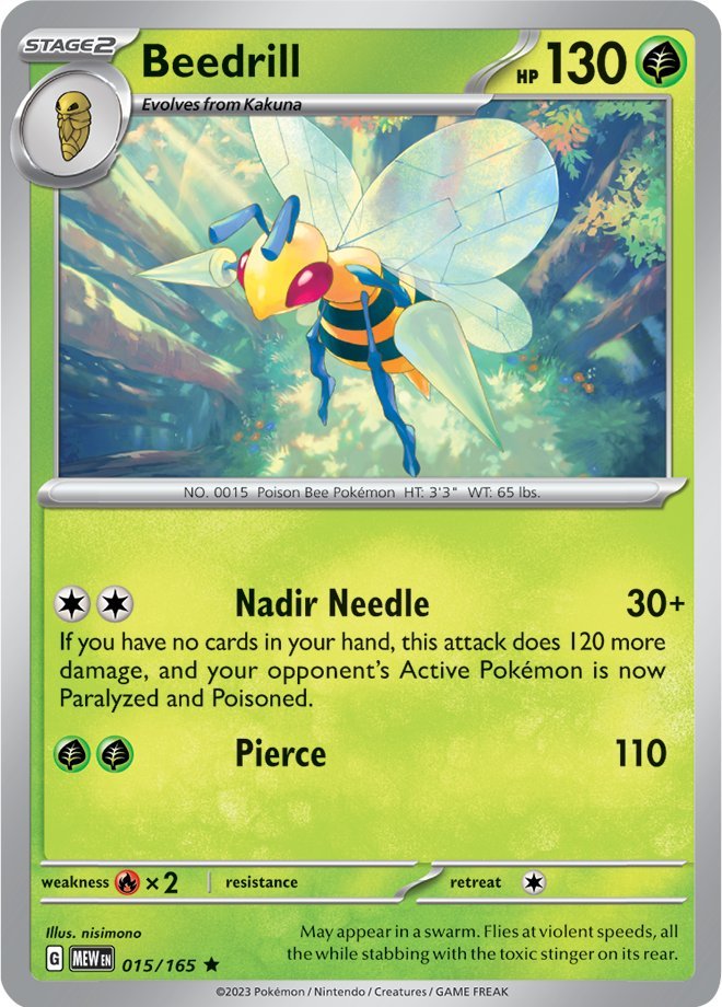 Beedrill (015/165) [Scarlet & Violet: 151] | Exor Games Summserside