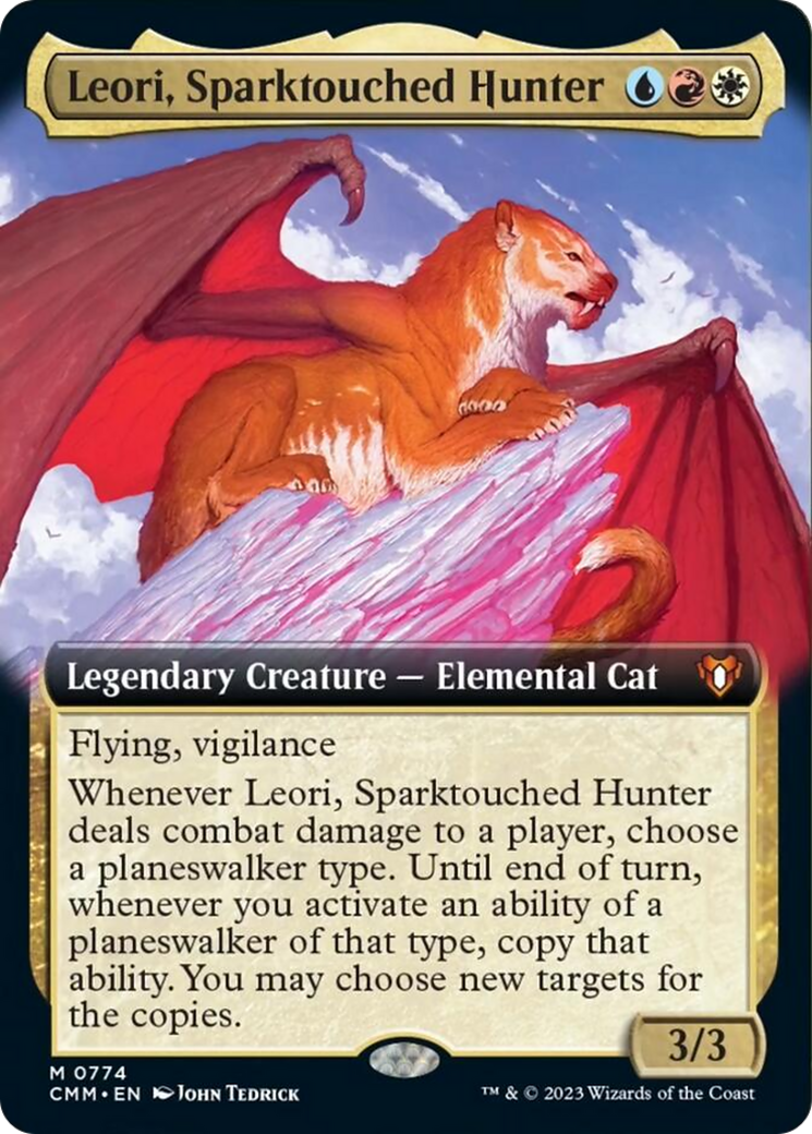 Leori, Sparktouched Hunter (Extended Art) [Commander Masters] | Exor Games Summserside