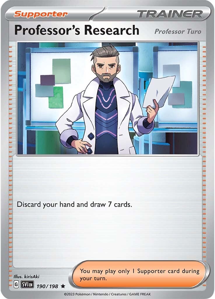 Professor's Research (Professor Turo) (190/198) [Scarlet & Violet: Base Set] | Exor Games Summserside