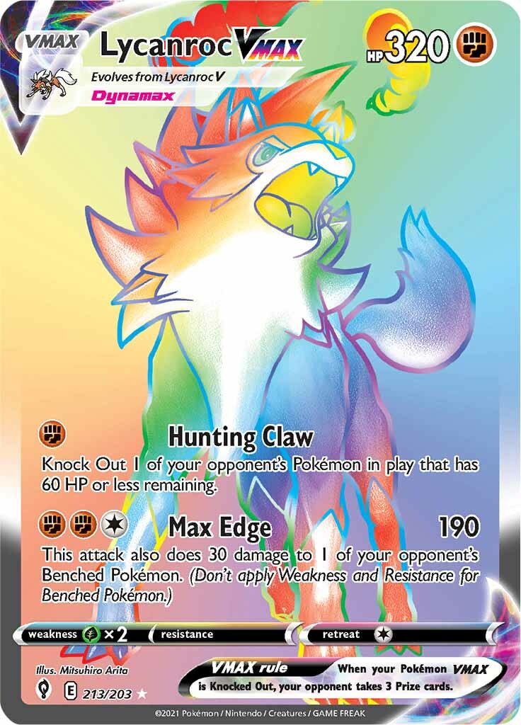 Lycanroc VMAX (213/203) [Sword & Shield: Evolving Skies] | Exor Games Summserside