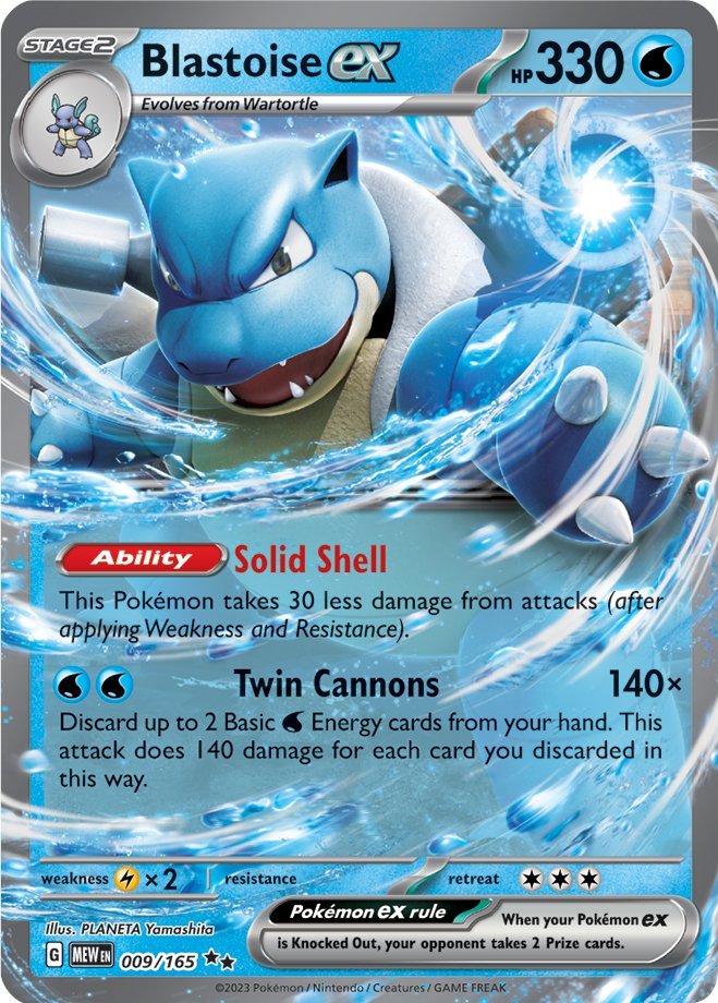 Blastoise ex (009/165) [Scarlet & Violet: 151] | Exor Games Summserside