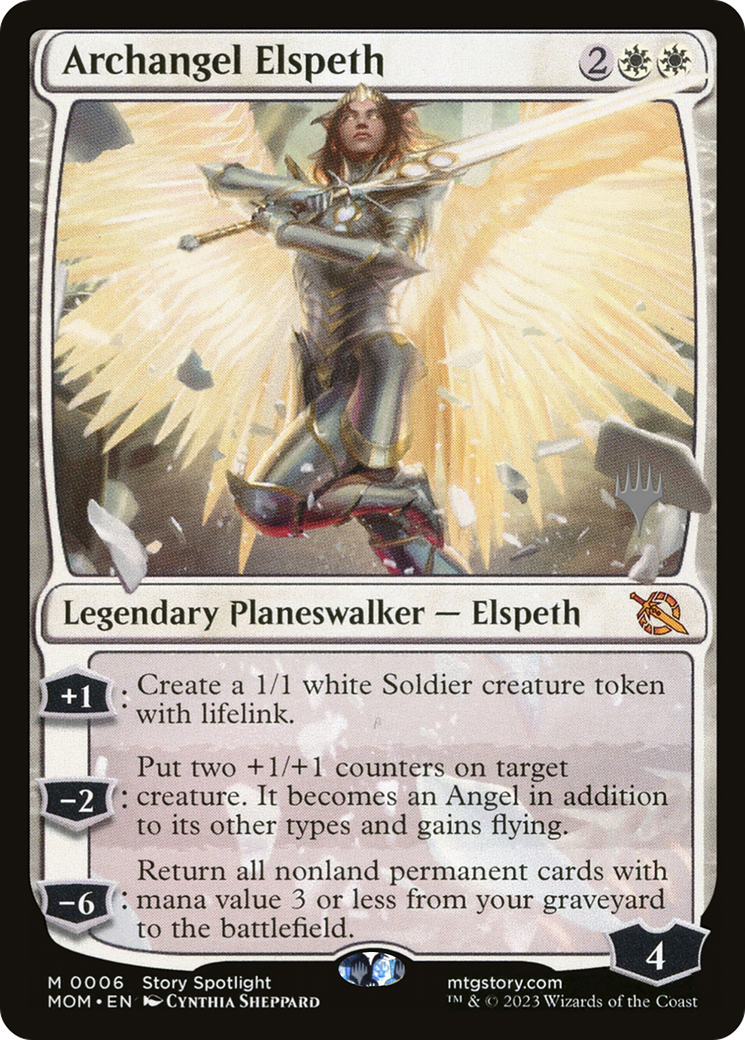 Archangel Elspeth (Promo Pack) [March of the Machine Promos] | Exor Games Summserside