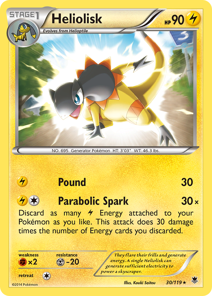 Heliolisk (30/119) [XY: Phantom Forces] | Exor Games Summserside
