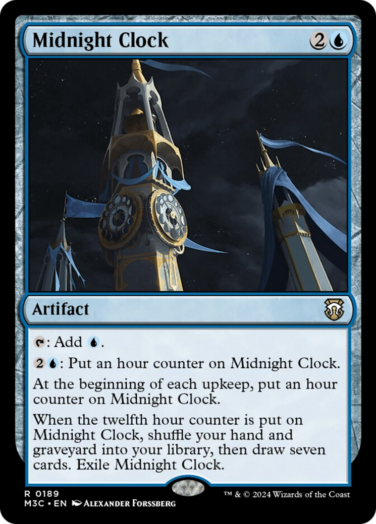 Midnight Clock (Ripple Foil) [Modern Horizons 3 Commander] | Exor Games Summserside