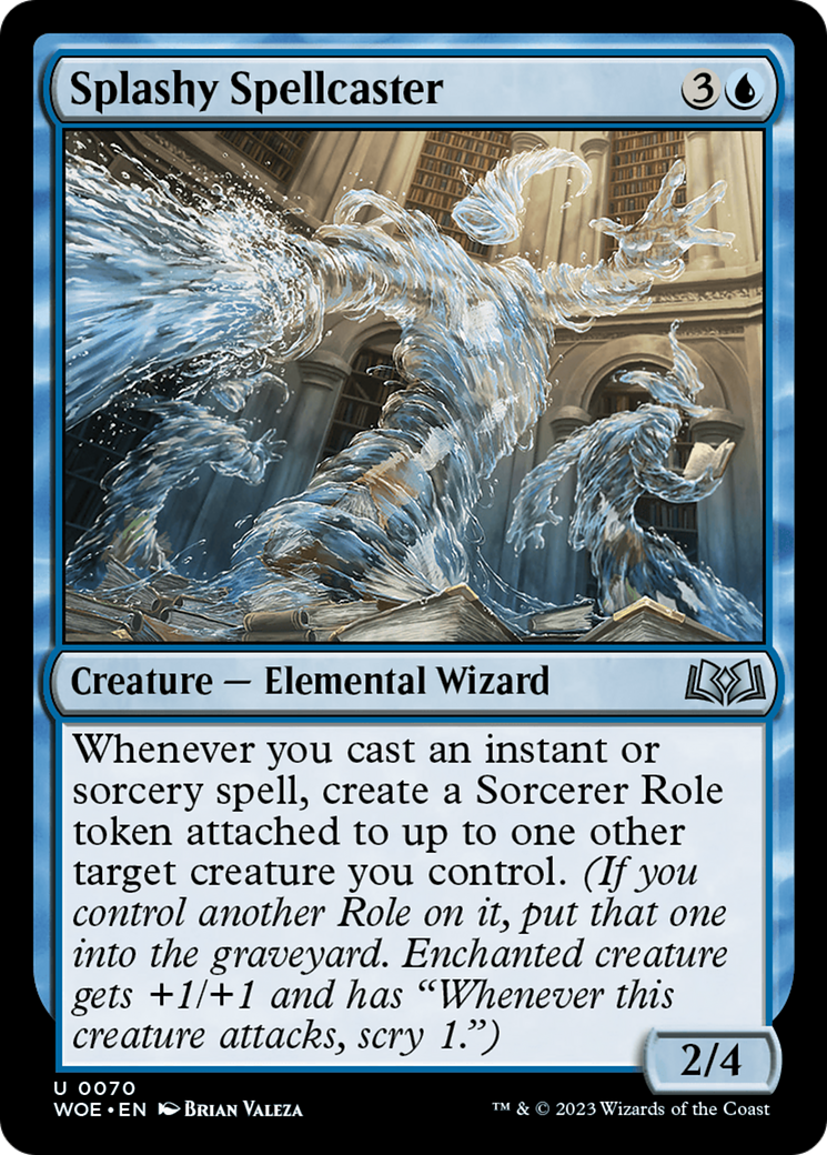 Splashy Spellcaster [Wilds of Eldraine] | Exor Games Summserside