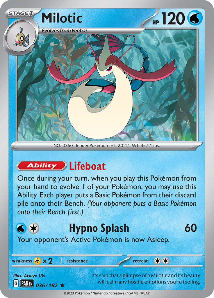 Milotic (036/182) [Scarlet & Violet: Paradox Rift] | Exor Games Summserside