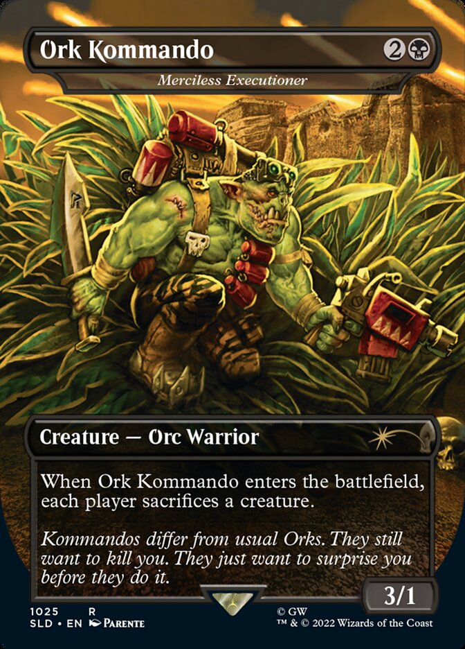 Ork Kommando - Merciless Executioner (Borderless) [Secret Lair Drop Series] | Exor Games Summserside