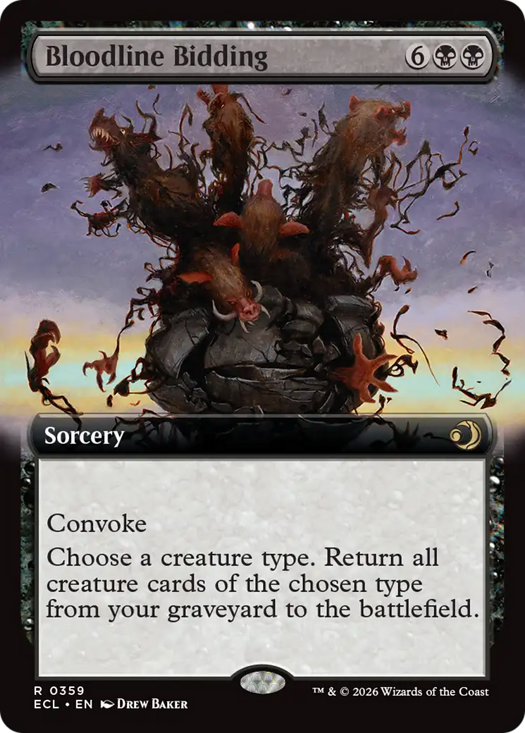 Bloodline Bidding (Extended Art) [Lorwyn Eclipsed] | Exor Games Summserside