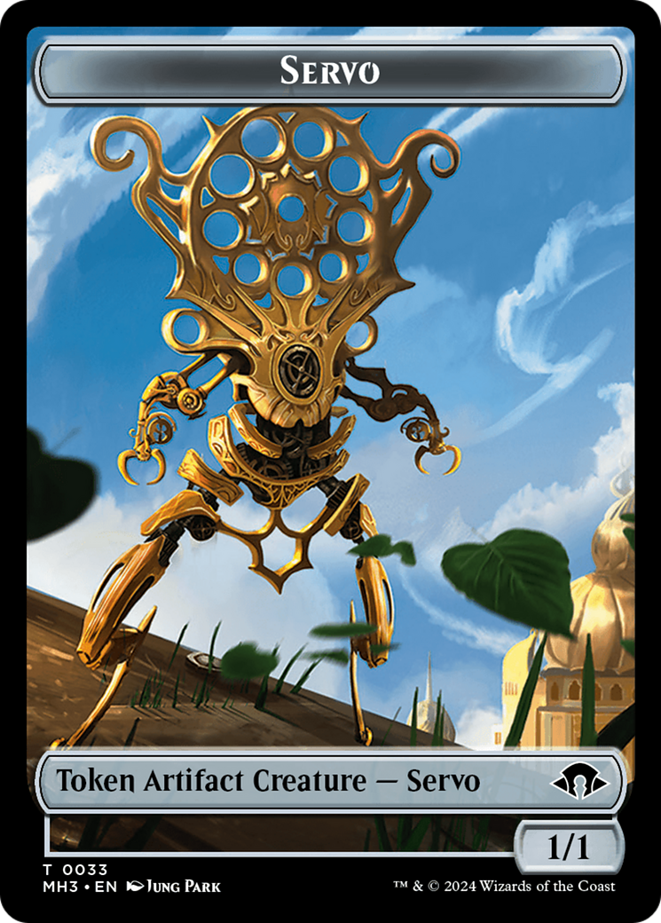 Illusion (Ripple Foil) // Servo Double-Sided Token [Modern Horizons 3 Commander Tokens] | Exor Games Summserside