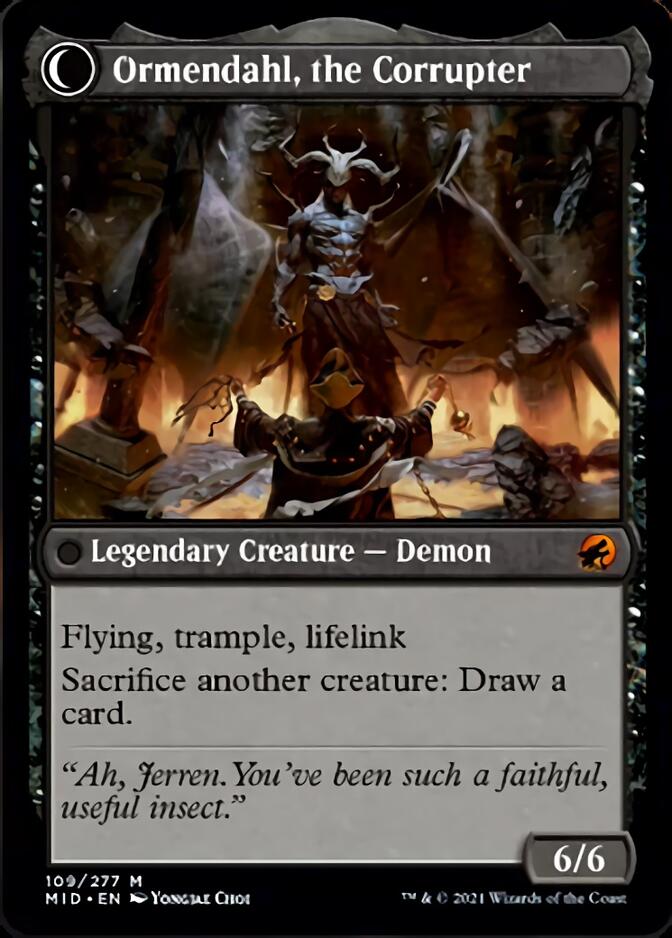 Jerren, Corrupted Bishop // Ormendahl, the Corrupted [Innistrad: Midnight Hunt] | Exor Games Summserside